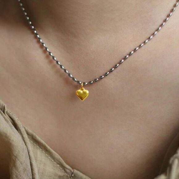 Anthropologie Jewelry - Heart Pendant Necklace N1323